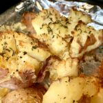 Roasted smashed baked potatoes