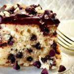 Chocolate chip walnut cake with chocolate frosting