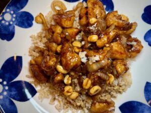 Kung Pao Chicken with peanuts